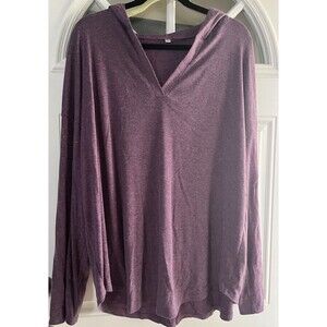 Women's 3 X Purple Lightweight Hoodie